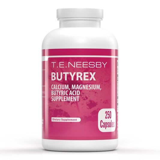 T.E. Neesby Butyrex Calcium/Magnesium Butyrate Complex: 250 Capsules