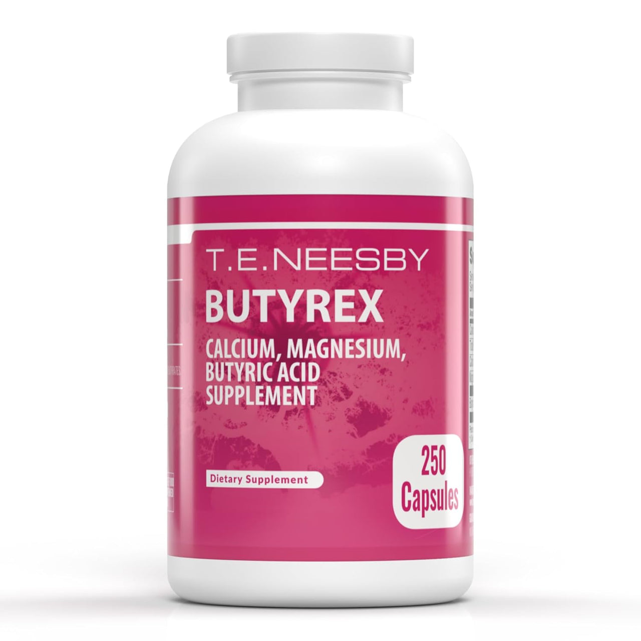 T.E. Neesby Butyrex Calcium/Magnesium Butyrate Complex: 250 Capsules