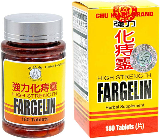 Chu Kiang Brand High Strength Fargelin Herbal Supplement by Solstice Medicine Company (180 Tablets) (1 Box)