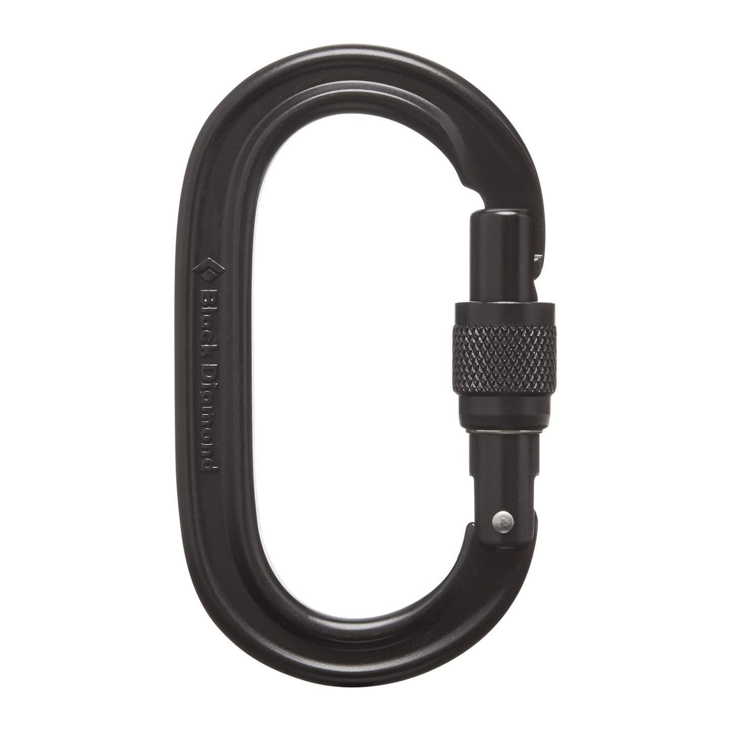 Black Diamond Oval Keylock Screwgate Biner, Black, One Size