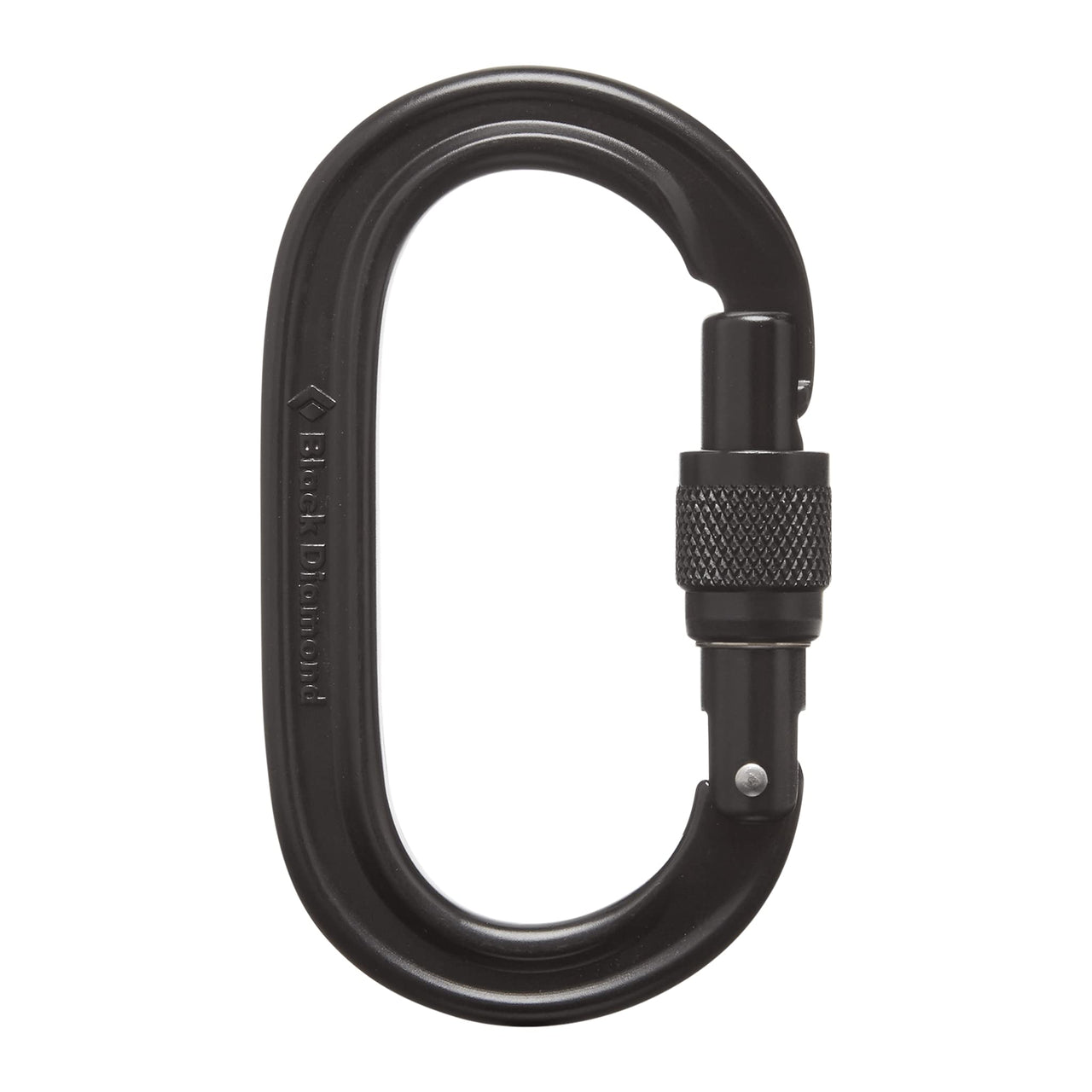 Black Diamond Oval Keylock Screwgate Biner, Black, One Size