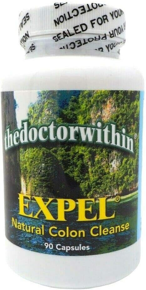 thedoctorwithin EXPEL - Herbal Digestive Support & Colon Cleanse Supplement | Natural Detox Formula | Supports Regularity & Gut Health | 90 Capsules