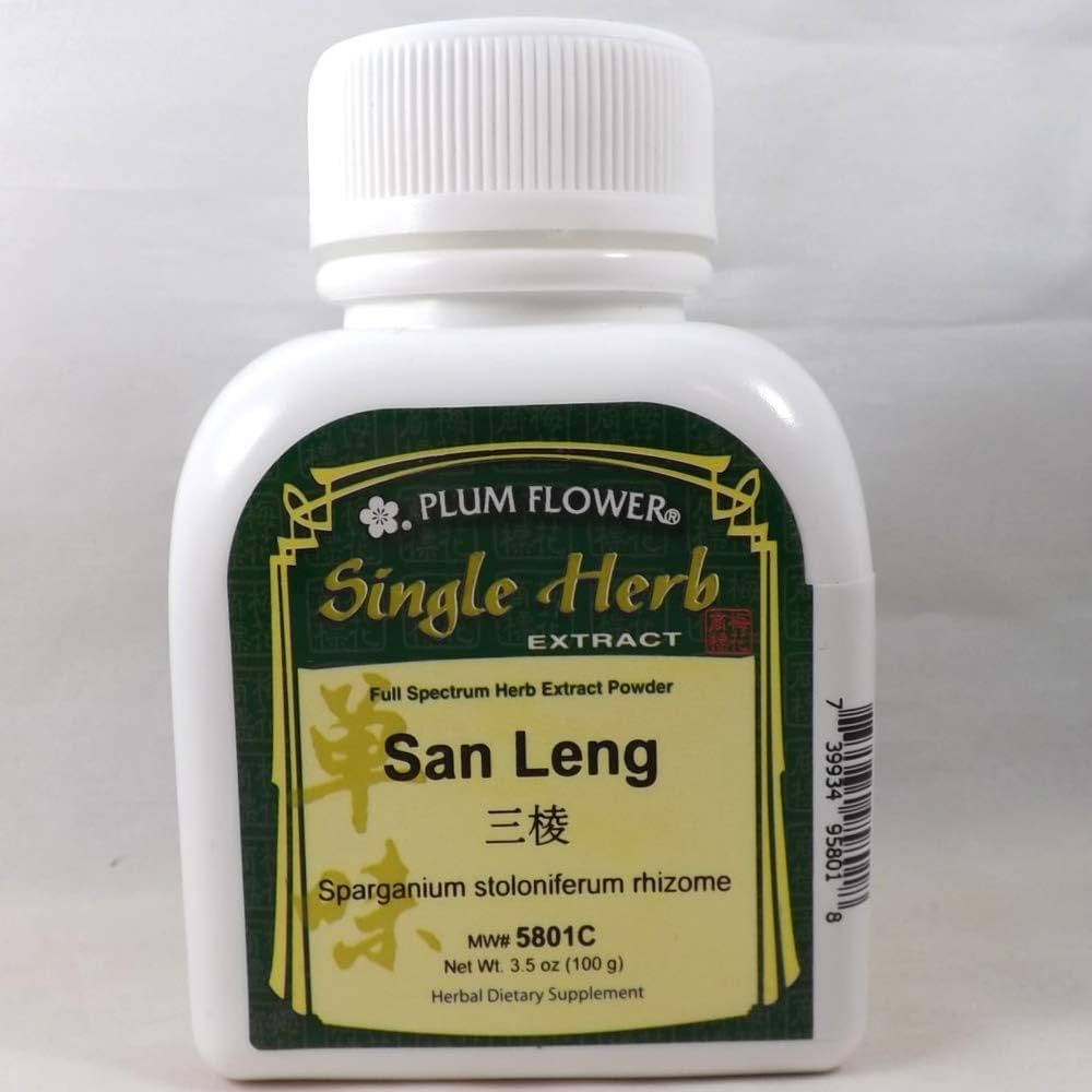 Bur Reed Root/San Leng/Sparganium Simplex Extract Powder 100 Grams Plum Flower