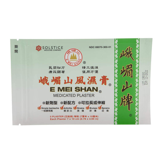 E Mei Shan Medicated Plaster (Jako Kototsu) (5 plasters per Box) (6 Boxes) (Solstice)