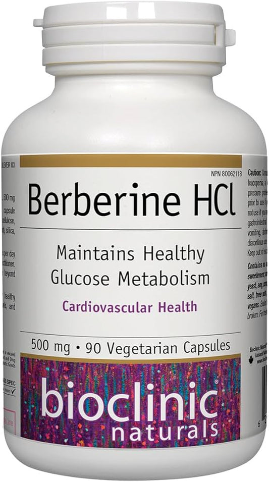 Bioclinic Naturals Berberine HCL 500 mg 90 Caps