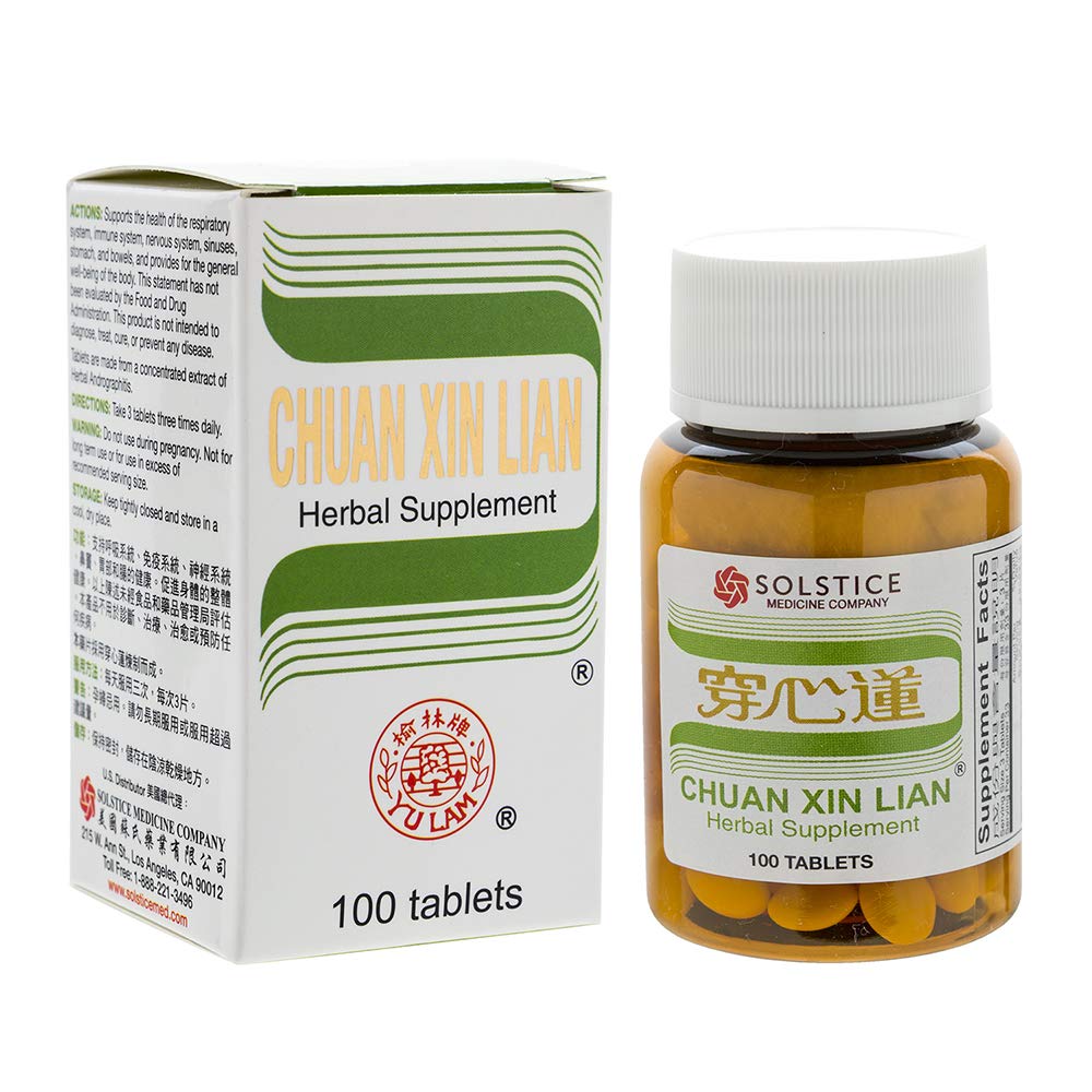 Chuan Xin Lian - 100 tablets,(Solstice)