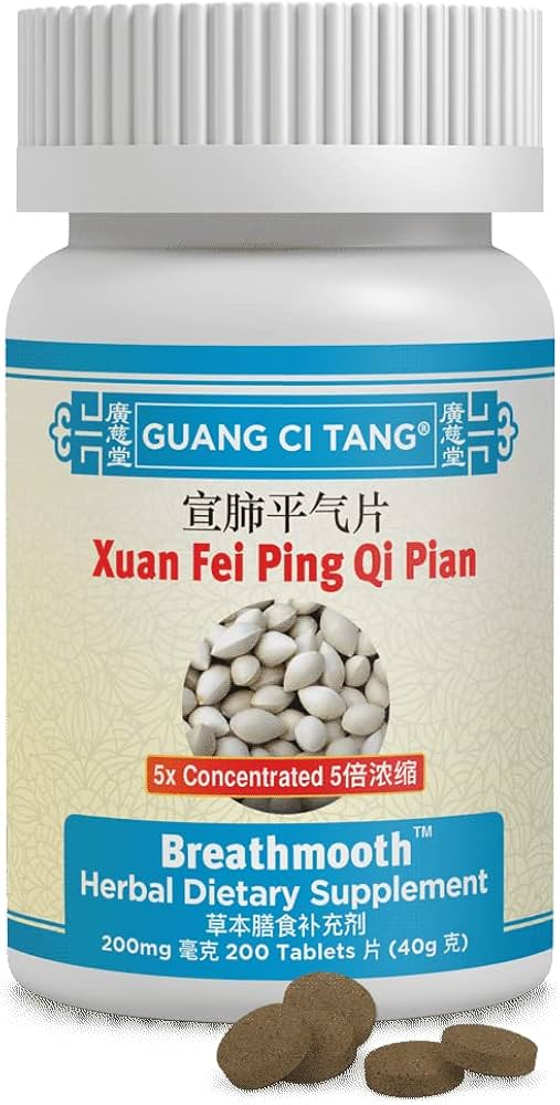 Guang Ci Tang - Xuan Fei Ping Qi Pian - Breathmooth - 200 Tablets
