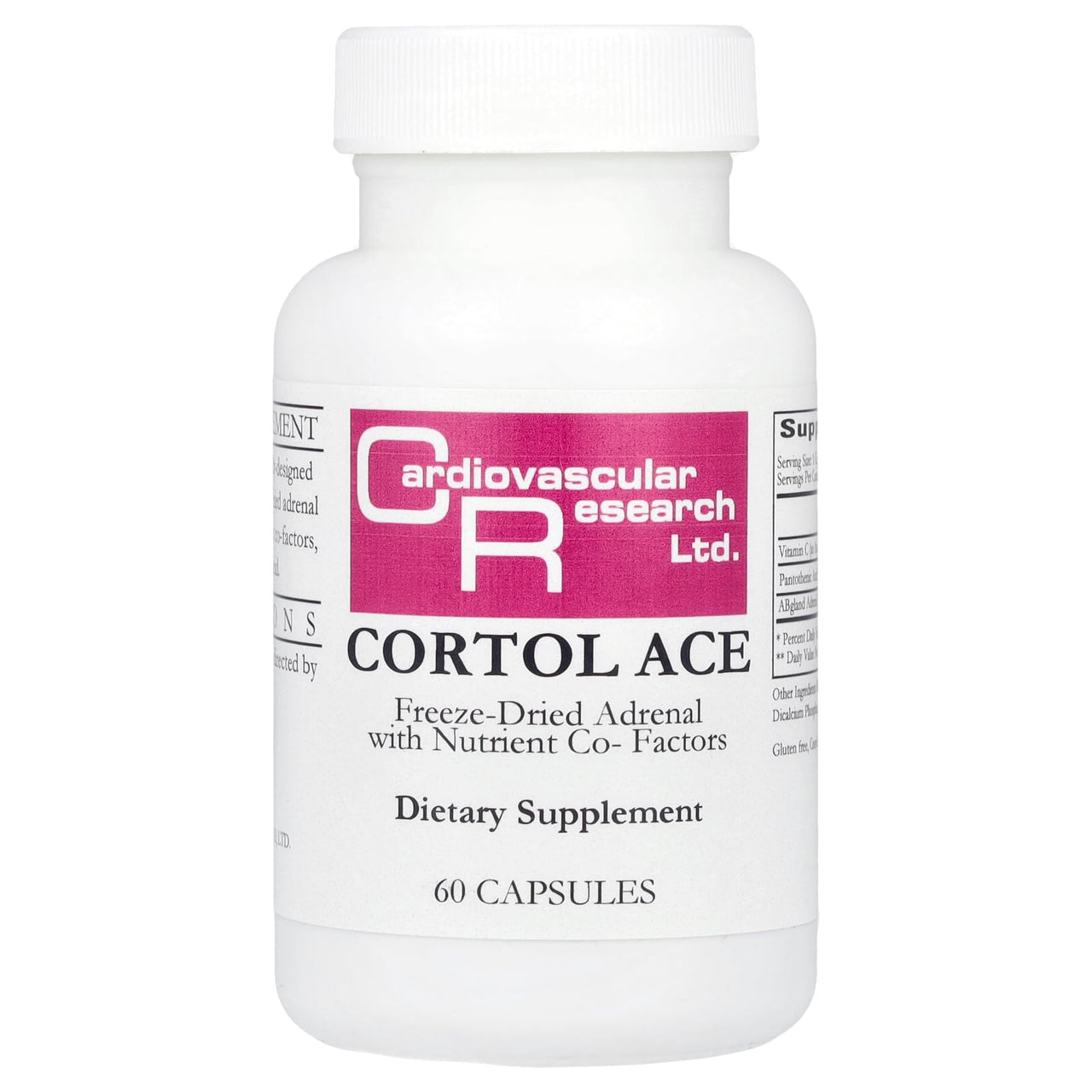 Cardiovascular Research Cortol Ace, White, 60 Count