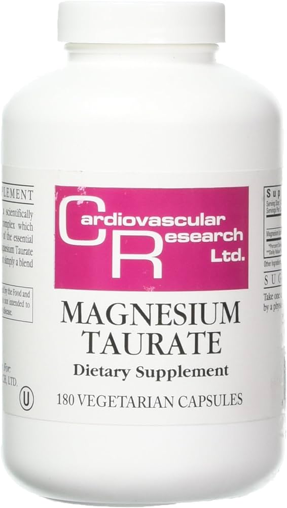 Cardiovascular Research Ecological Formulas Magnesium Taurate Capsule, 125 mg, 180 Count (EFMGT180)