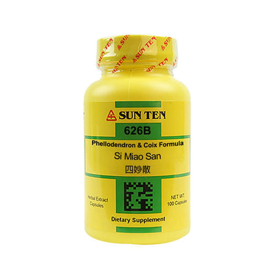Sun Ten Si Miao San Phellodendron & Coix Formula 626B Capsules