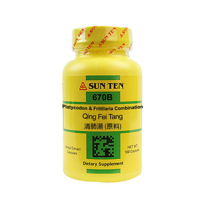 Sun Ten Qing Fei Tang Platycodon & Fritillaria Combination 670B Capsules
