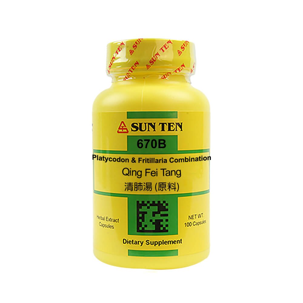 Sun Ten Qing Fei Tang Platycodon & Fritillaria Combination 670B Capsules