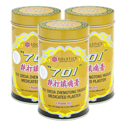 701 Dieda Zhentong Yaogao Medicated Plaster (Genuine Solstice Product) (3 Cans)