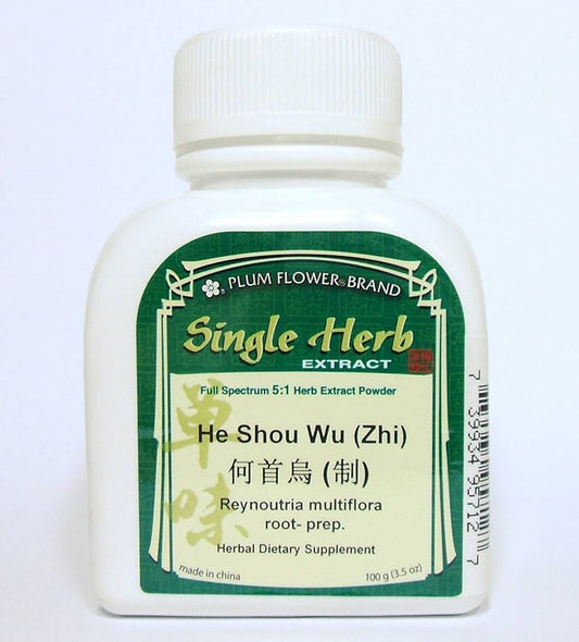 Fo-Ti Root/He Shou Wu/Reynoutria Multiflora Extract Powder 100 Grams Plum Flower