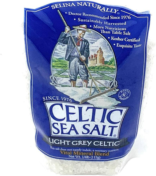 Celtic Sea Salt Light Grey Coarse Salt, 1/4 Pound, 4 Oz