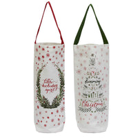 Design Imports DII Noel Wine Cellar Bottle Totes - Set of 2