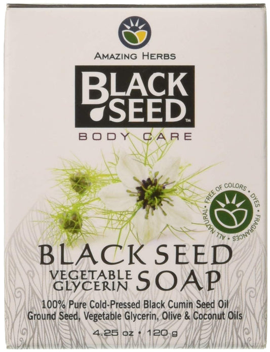 Amazing Herbs Black Seed Vegetable Glycerin Soap, 4.25 Ounce