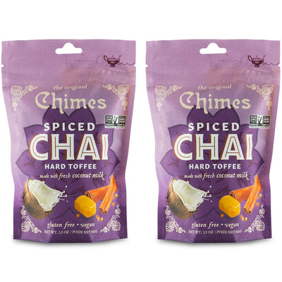 Chimes Coconut Spiced Chai Hard Toffee Candy (Pack of 2)