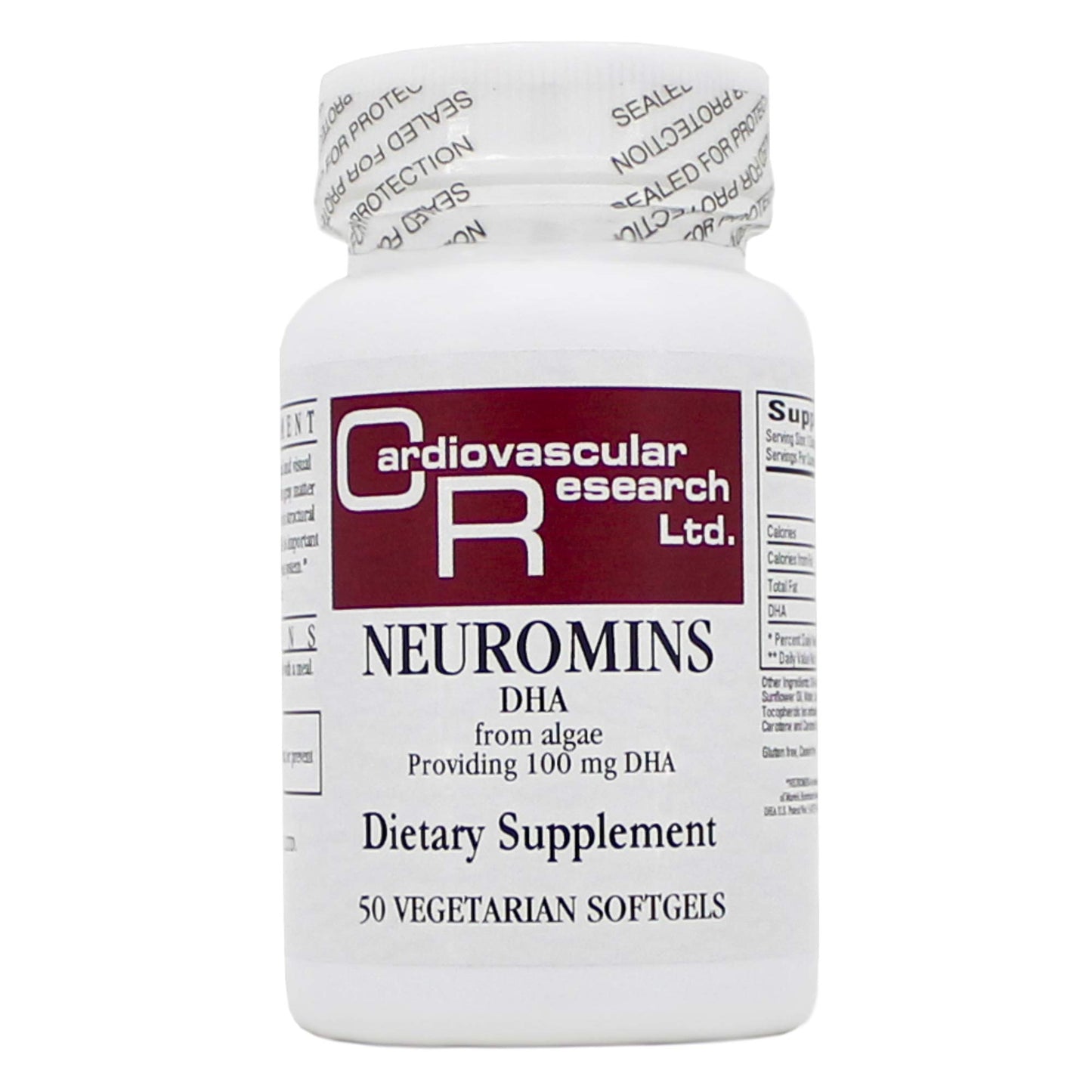Ecological Formulas, Neuromins DHA 100 mg 50 vgels