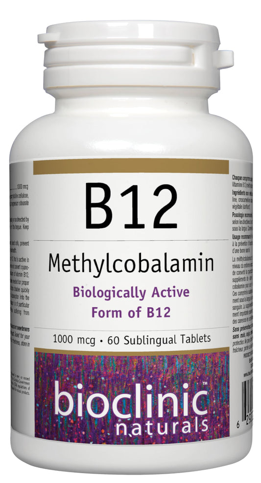 Bioclinic Naturals - B12 Methylcobalamin 1000 mcg 60 loz