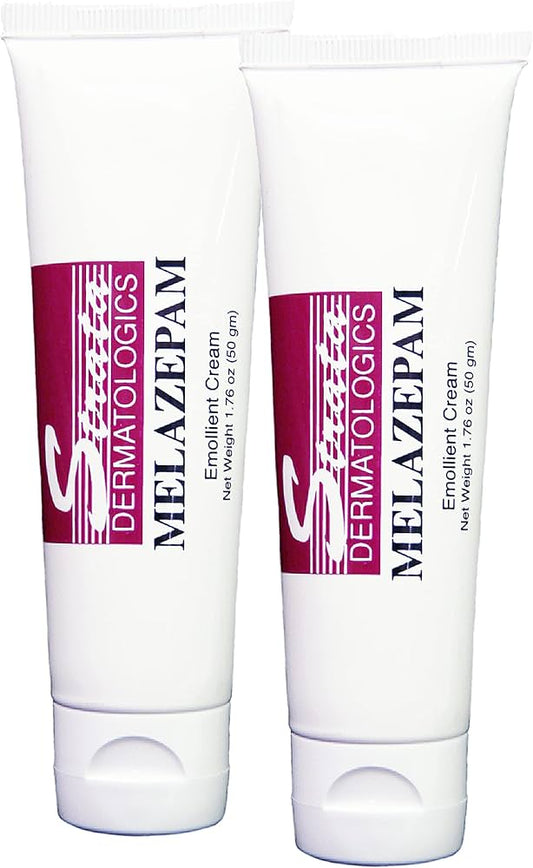 Ecological Formulas Strata Melazepam Emollient Cream For Pimples, Blackheads, Flare-ups, Redness And Other Unsightly Conditions. Convenient, 1.76 Ounce (Pack of 2)