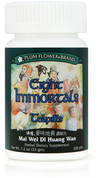 Eight Immortals Teapills (Mai Wei Di Huang Wan), 200 ct, Plum Flower