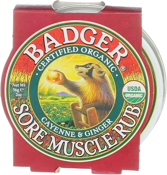 Badger Sore Muscle Rub 2z Size 2z Badger Sore Muscle Rub 2z Tin 2z