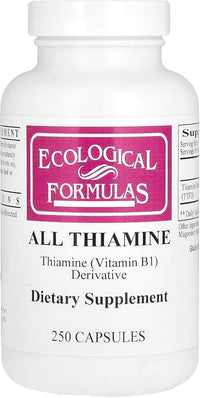Ecological Formulas All Thiamine Vitamin B1 50 mg, 2 X 60 Capsules