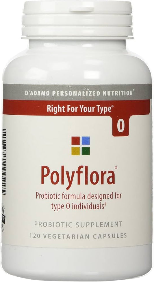 D'Adamo Personalized Nutrition Polyflora O, 120 Count