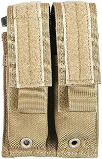 BLACKHAWK S.T.R.I.K.E. MOLLE Double Pistol Magazine Pouch, Coyote Tan