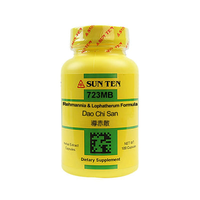 Sun Ten Dao Chi San (Bian Fang) Rehmannia & Lophatherum Formula 723MB Capsules