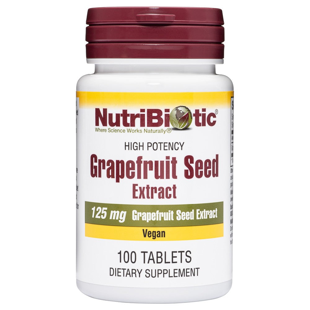 Nutribiotic - Grapefruit Seed Extract Tablets, 125 mg - 100 tablets EXP 02/28/28