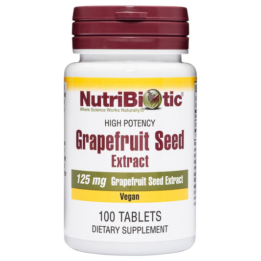 Nutribiotic - Grapefruit Seed Extract Tablets, 125 mg - 100 tablets EXP 02/28/28