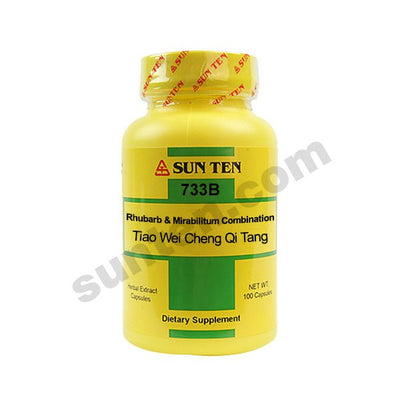 Sun Ten Tiao Wei Cheng Qi Tang Rhubarb & Mirabilitum Combination 733B Capsules