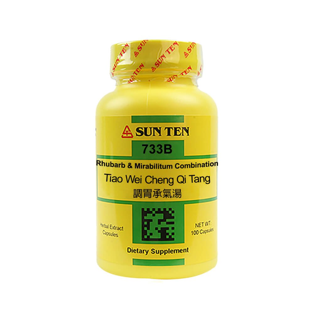 Sun Ten Tiao Wei Cheng Qi Tang Rhubarb & Mirabilitum Combination 733B Capsules