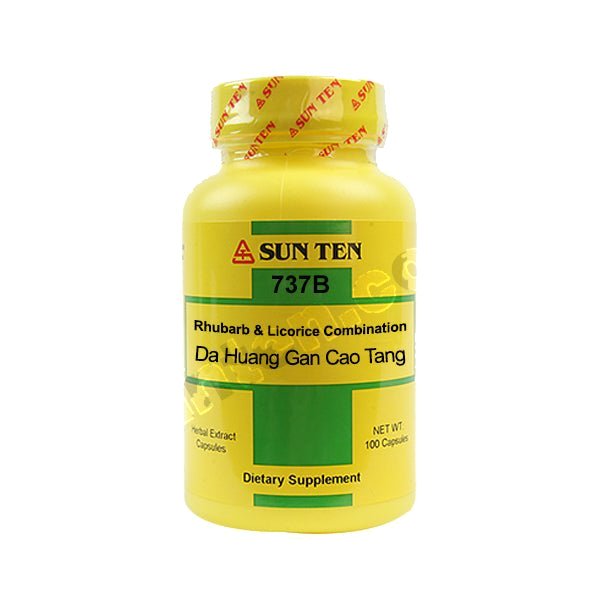 Sun Ten Da Huang Gan Cao Tang Rhubarb & Licorice Combination 737B Capsules