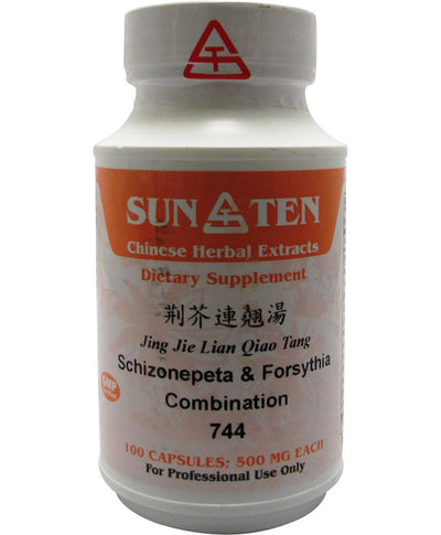 Sun Ten Jing Jie Lian Qiao Tang Schizonepeta & Forsythia Combination 744B Capsules