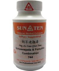 Sun Ten Jing Jie Lian Qiao Tang Schizonepeta & Forsythia Combination 744B Capsules