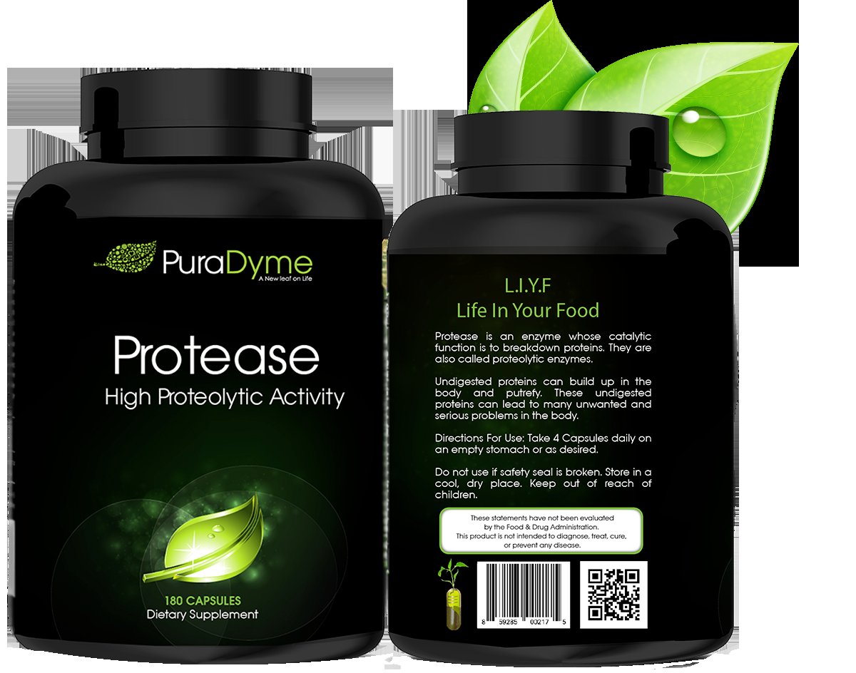 PuraDyme -Protease |180 Capsules