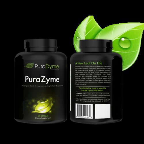 PuraDyme PuraZyme Blend of Digestive Enzymes by Lou Corona 120 Capsules