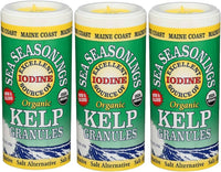 Maine Coast Sea Vegetables Kelp Granules Blend | Organic Seaweed Snacks | Sustainably Harvested | Low Sodium Salt Alternative | Rich in Iodine & Minerals | Ideal for Soups, Salad | 1.5 oz (Pack of 1)