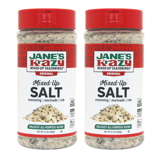 2 Pack of 2, Jane's Krazy Mixed-Up Original Salt Blend, 9.5 Ounce