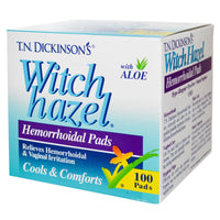 Dickinson's Brands Hemorrhoidal Pads - 100 Pads