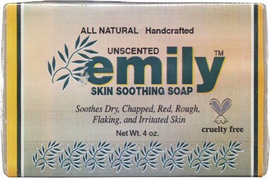 EMILY Soap Bar Natural Unscented Skin Soothing, 4 OZ