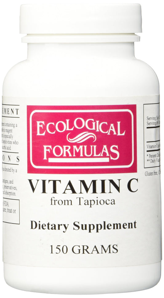 Ecologcal Formulas -  Vitamin C from Tapioca Powder -  150 Grams EXP 3/31/25