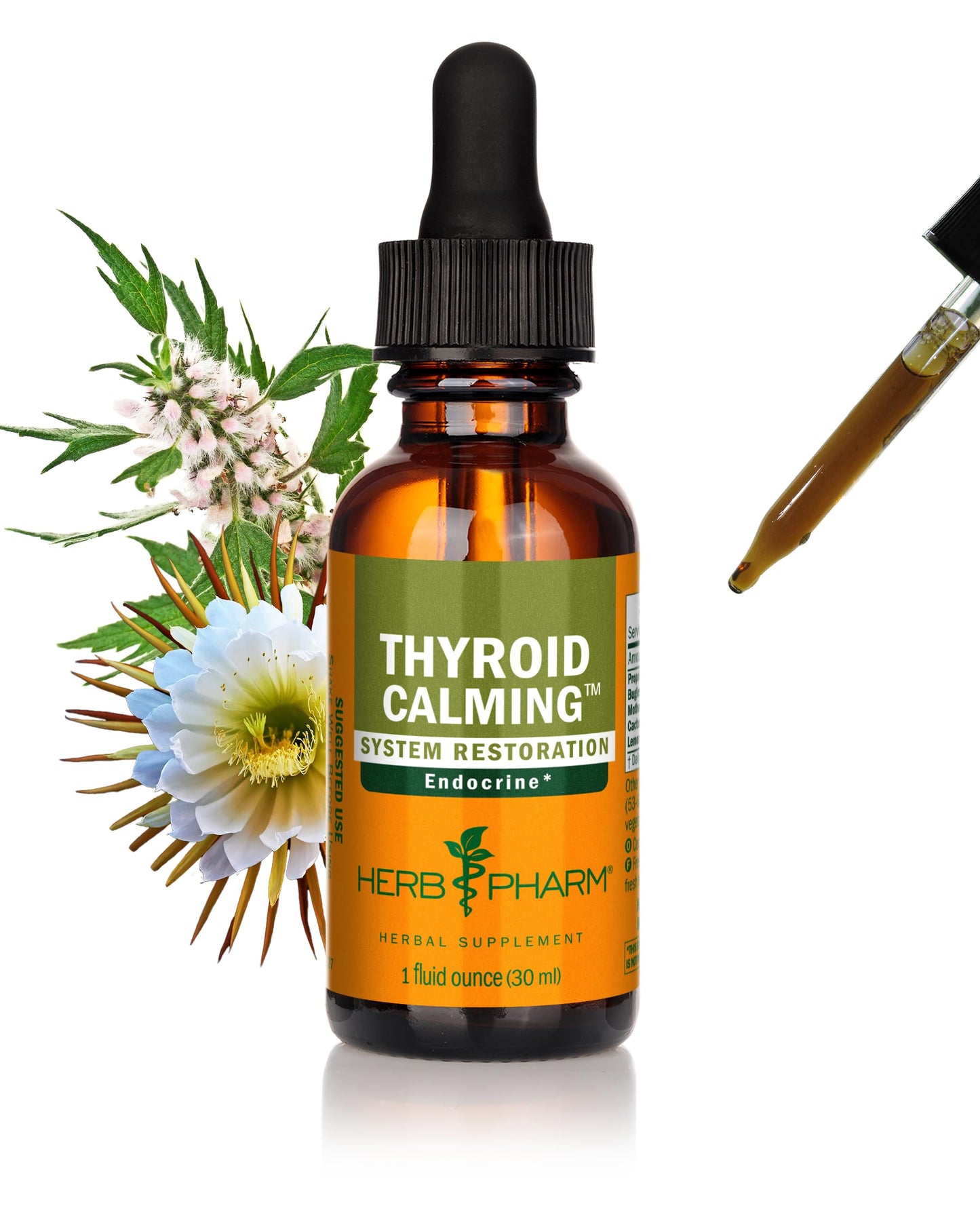Herb Pharm Thyroid Calming Herbal Formula for Endocrine System Support, 4 Oz