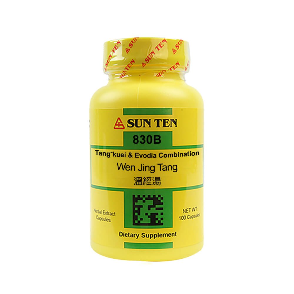 Sun Ten Wen Jing Tang Tang-kuei & Evodia Combination 830B Capsules
