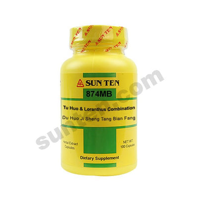 Sun Ten Du Huo Ji Sheng Tang (Bian Fang) Tu-huo & Loranthus Combination 874MB Capsules