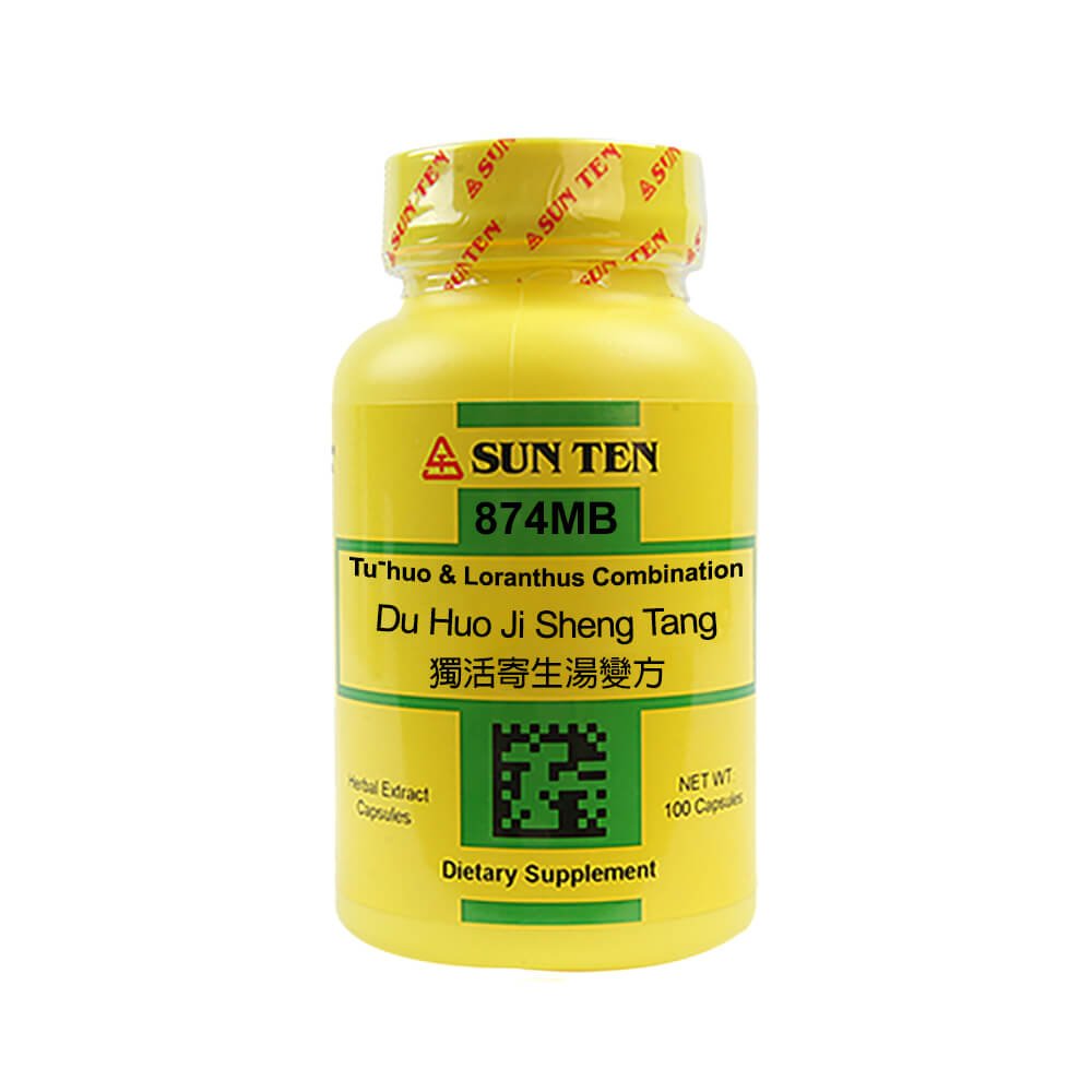 Sun Ten Du Huo Ji Sheng Tang (Bian Fang) Tu-huo & Loranthus Combination 874MB Capsules