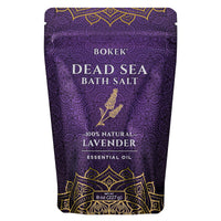 Bokek Bokek Organic Lavender Bath Salt, Dead Sea Salt Scented With Certified Organic Essential Oil, 20 Ounce Jar, White, Lavender, 20 ounces